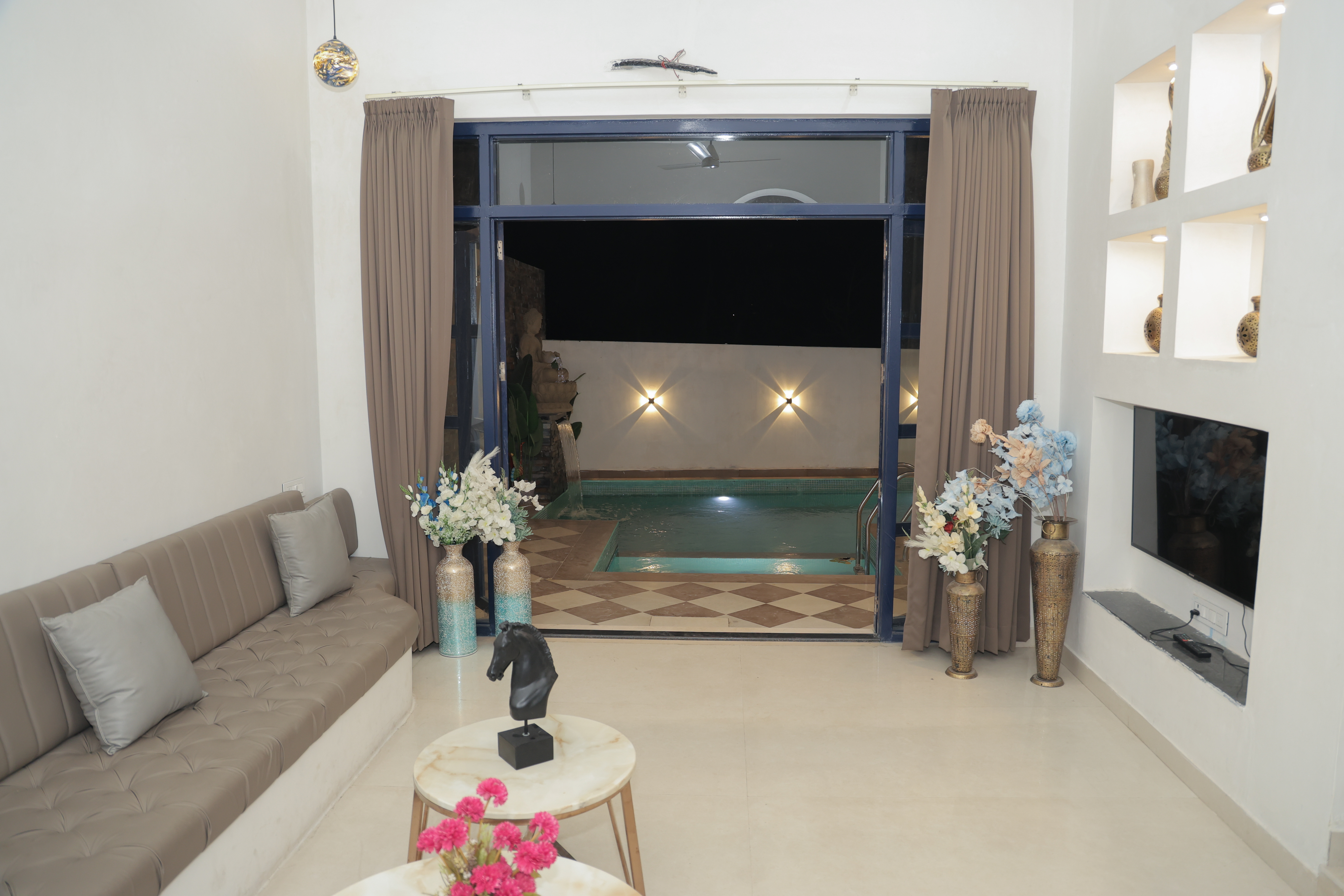 Folk dance performance at Maple Roots Villa event